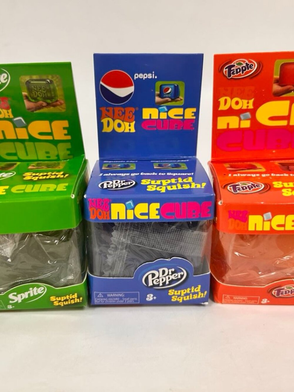 NEE DOH Bestseller Boxed Square Sprite Stress Relief Fidget Toys for Venting